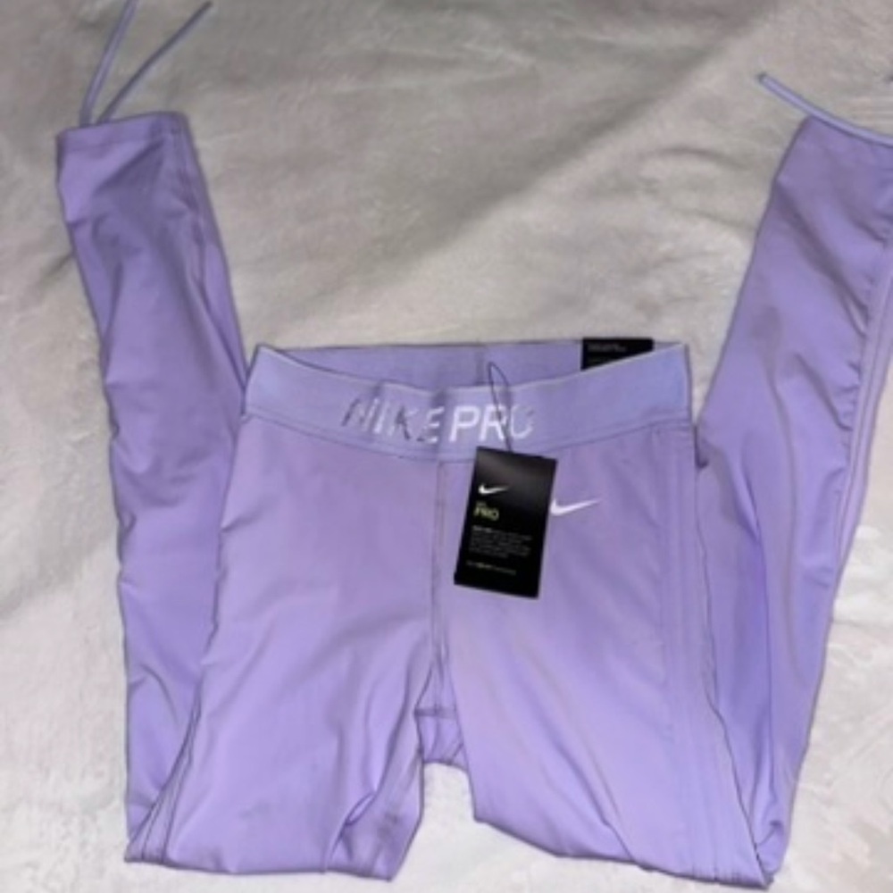 Nike Pro Kids Lavender Leggings